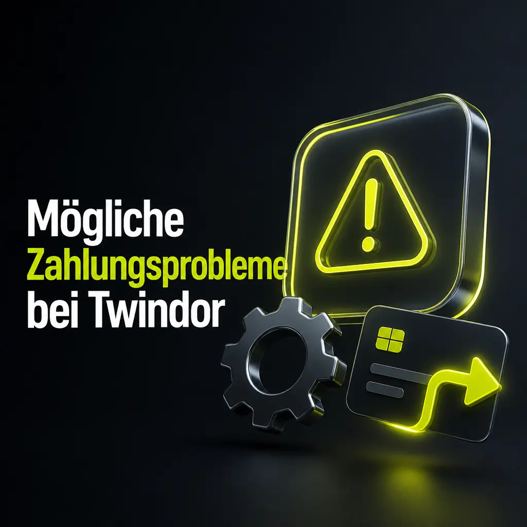 Twindor: Hinweise zu Zahlungsproblemen wie Verzögerungen, abgelehnten Zahlungen, Verifizierung und Limits.