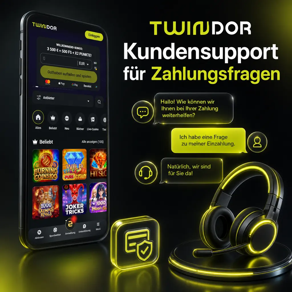 Twindor Kundensupport für Zahlungsfragen: Live-Chat, E-Mail-Support und Hilfe-Center in Deutschland