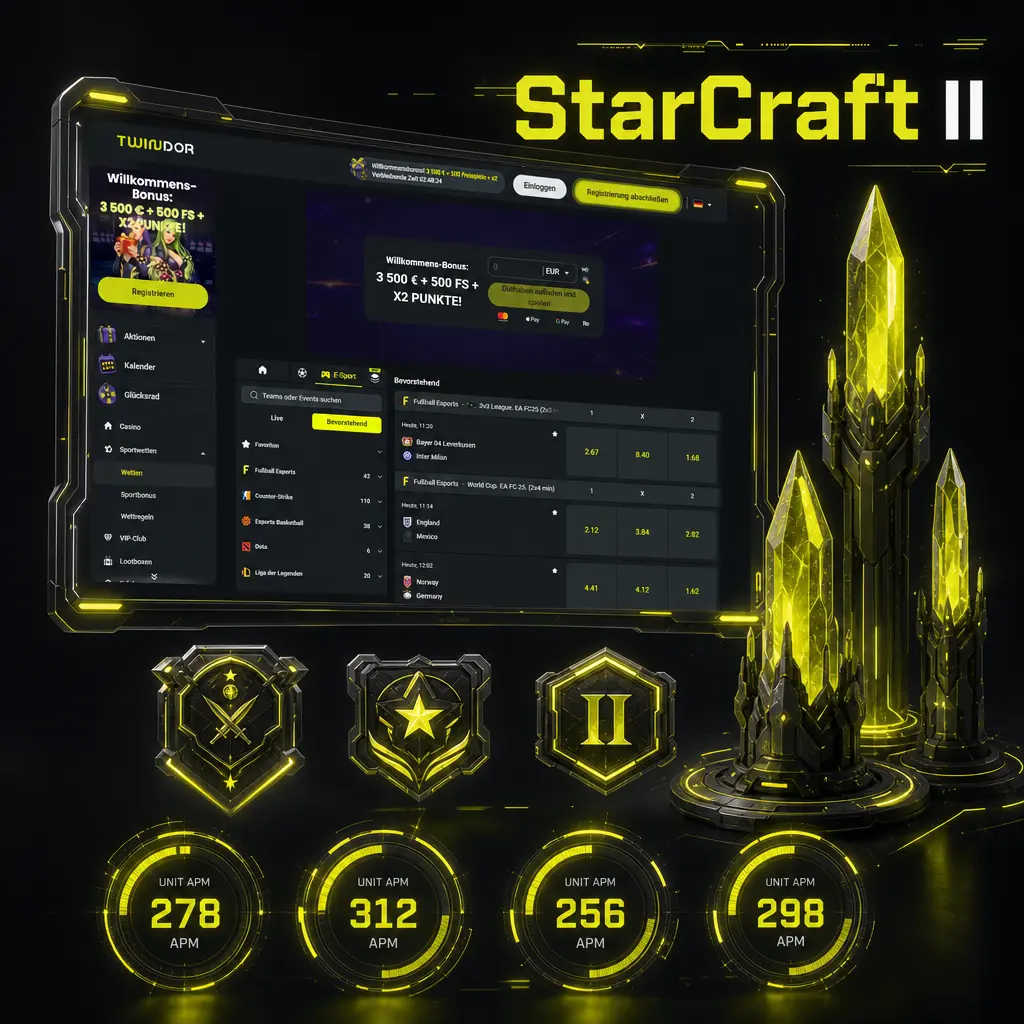 StarCraft II Echtzeitstrategiespiel: Terraner, Zerg und Protoss kämpfen in Turnieren wie IEM Katowice und GSL um den Sieg.