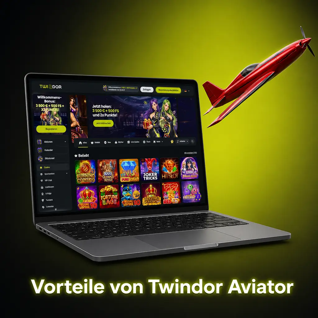 Vorteile von Twindor Aviator: niedriger Mindesteinsatz, hohe Gewinne, Demomodus, Bonus und schnelle Auszahlung