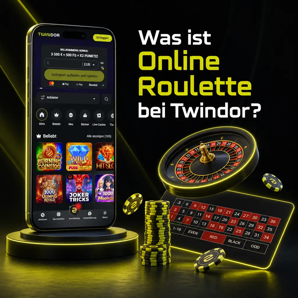 Online Roulette bei Twindor: Europäisches, Französisches und Live-Roulette mit echten Dealern im Browser oder per App spielen.